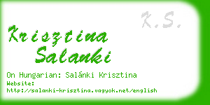 krisztina salanki business card