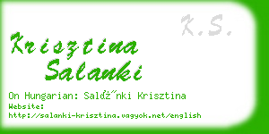 krisztina salanki business card